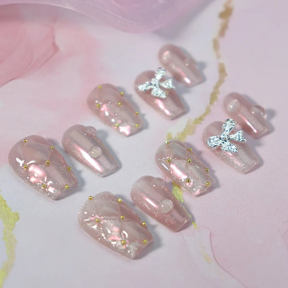 Hot Selling High-End Handmade Ins Style Wearable Nail Art Cross-Border Boutique Application for Fingers